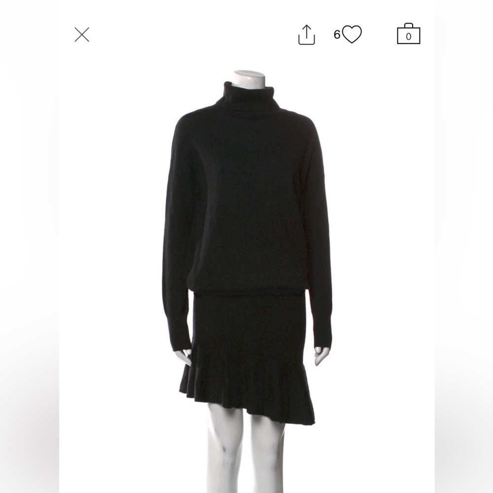 All Saints Classic Black Turtleneck Sweater